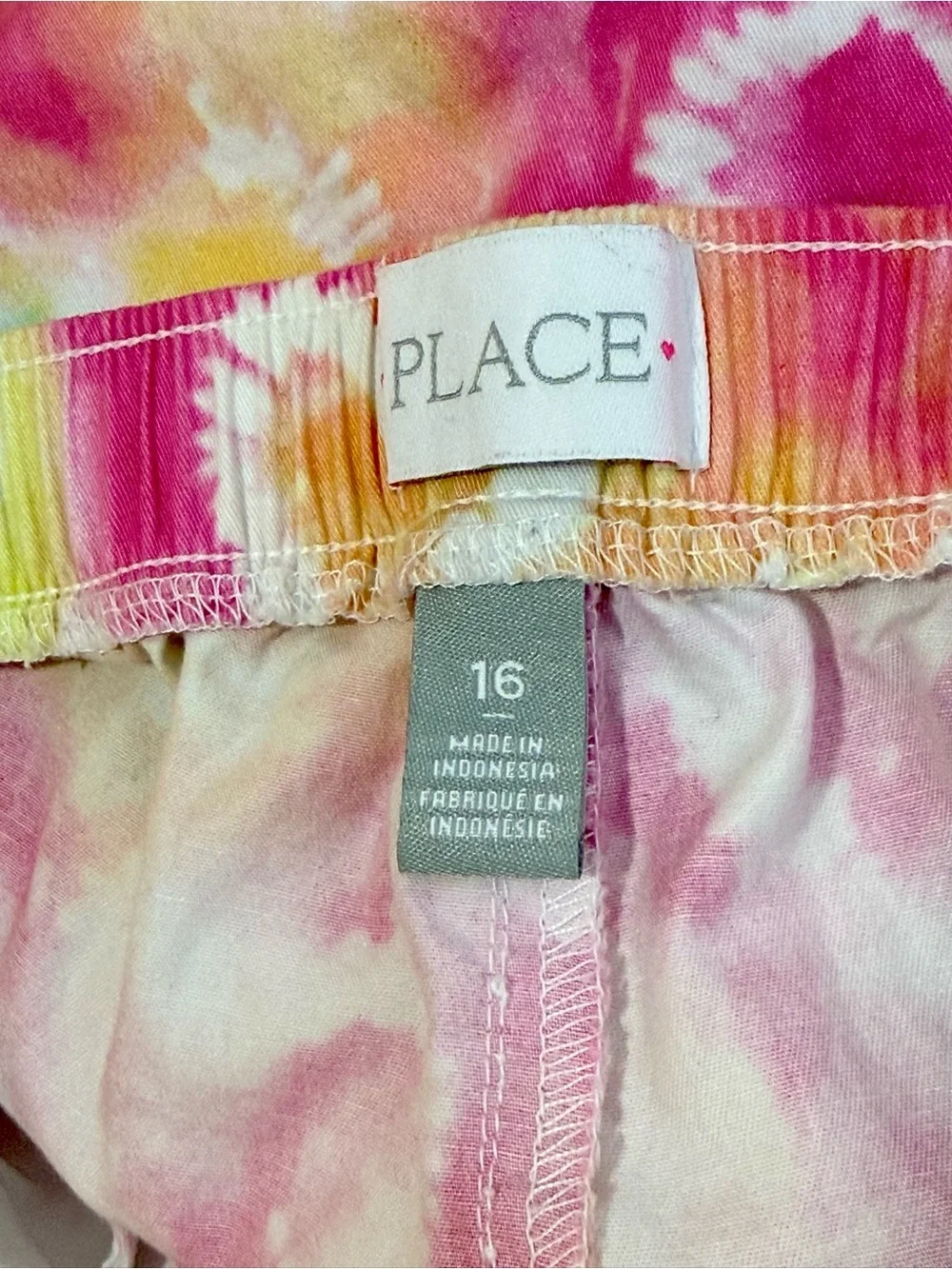 The Children’s Place Girls Size 16 Tie Dye Cotton Pull-On Shorts casual summer